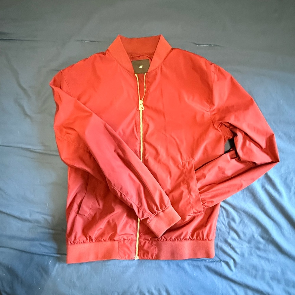 H&M Red Lightweight Bomber Jacket